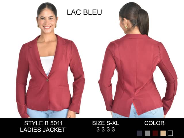 Tailored Ladies Blazer — Ladieswear · burgundy