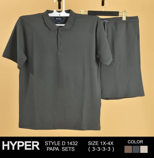 Men's Lounge Set — Tee & shorts · black