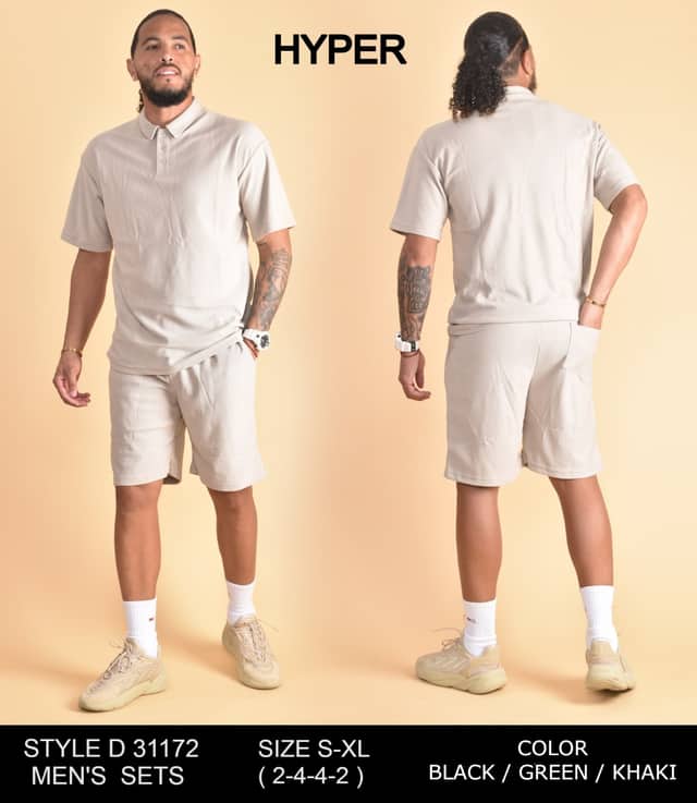 Men's Shorts Set — Stone · S–XL